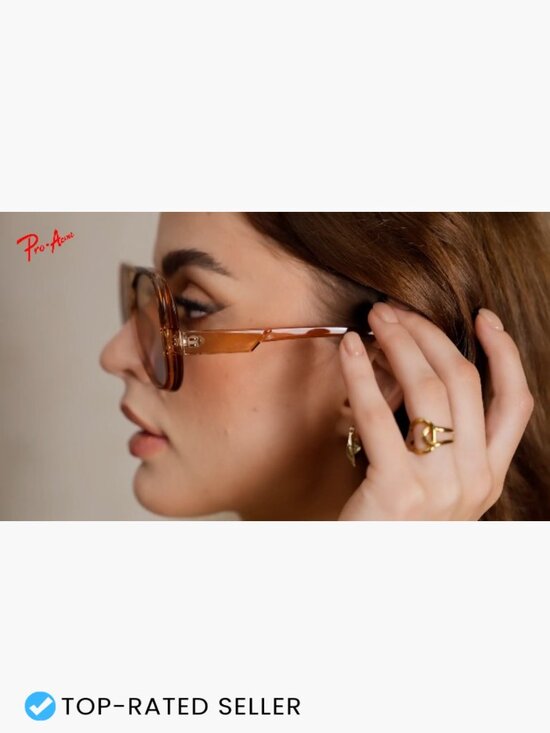 Retro Oversized Square Aviator Sunglasses for Women, UV400 Protection main image 7